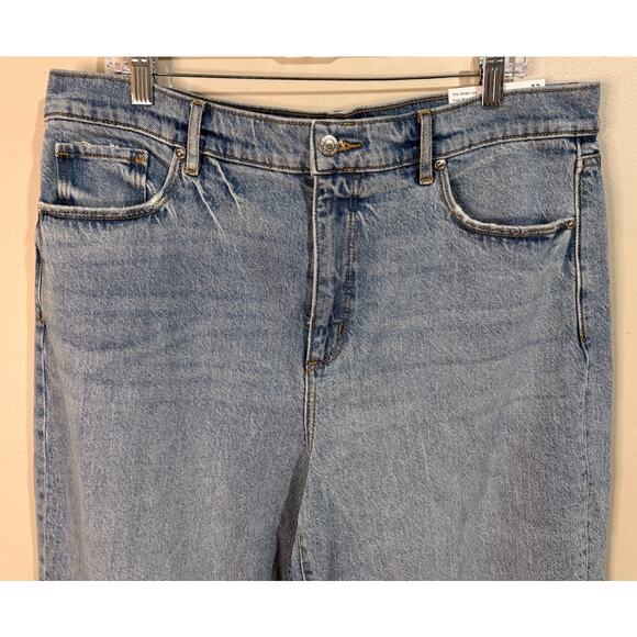 Loft The Wide Leg High Rise Jeans Size 14 (32) NWT - Picture 2 of 8
